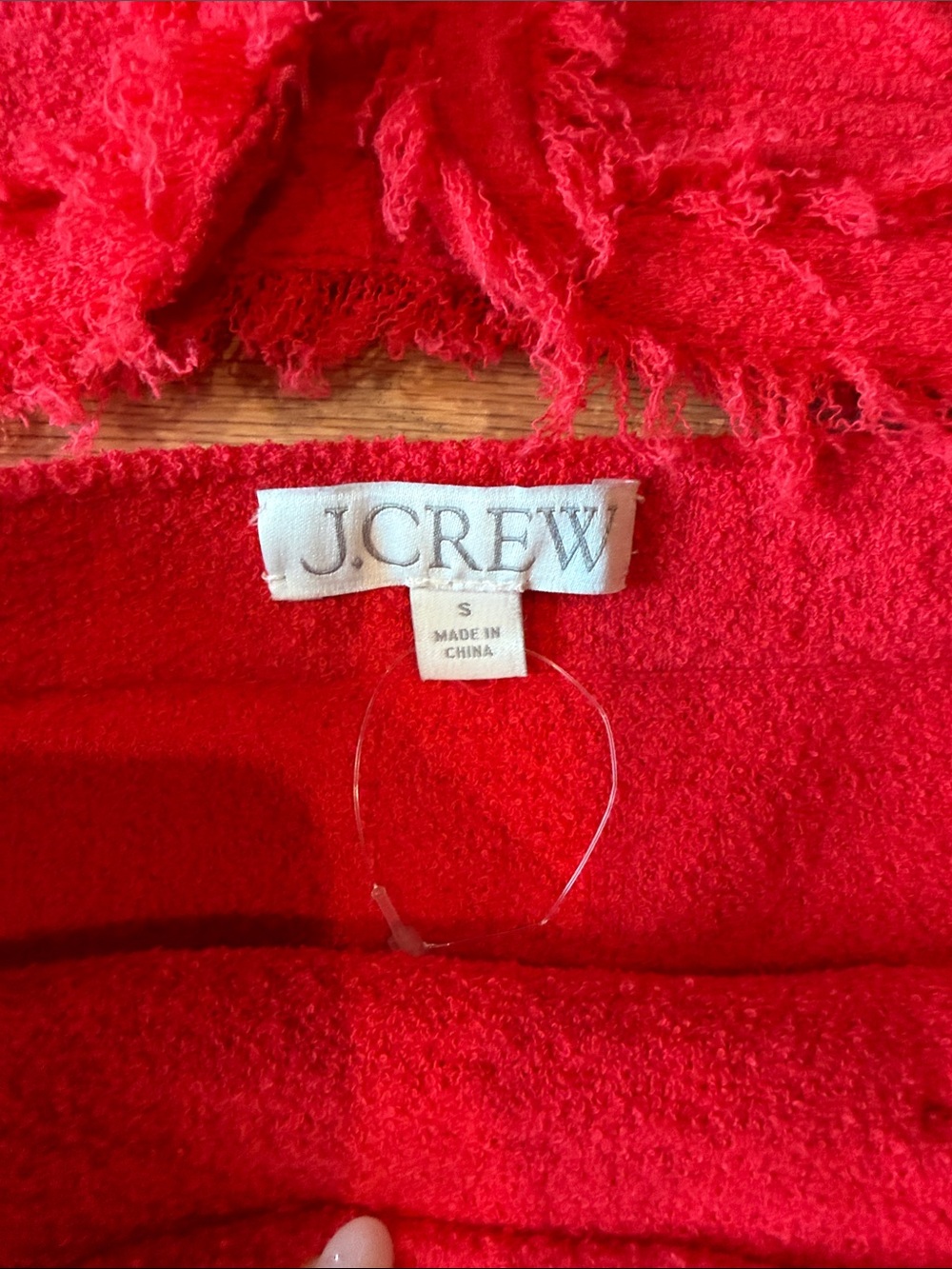 J Crew Red Boucle Knit vest Two-Piece Skirt Set S - Picture 3 of 7
